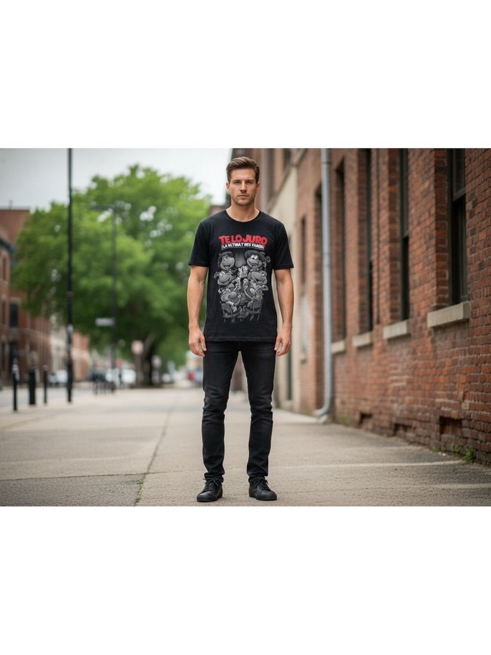 Men's Señor Frogs T-Shirt XXL Black Short Sleeve Graphic Tee